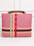 Stylish Women's Pink Tote Handbag