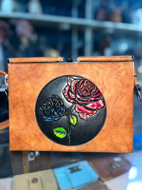 Rose flower Purse