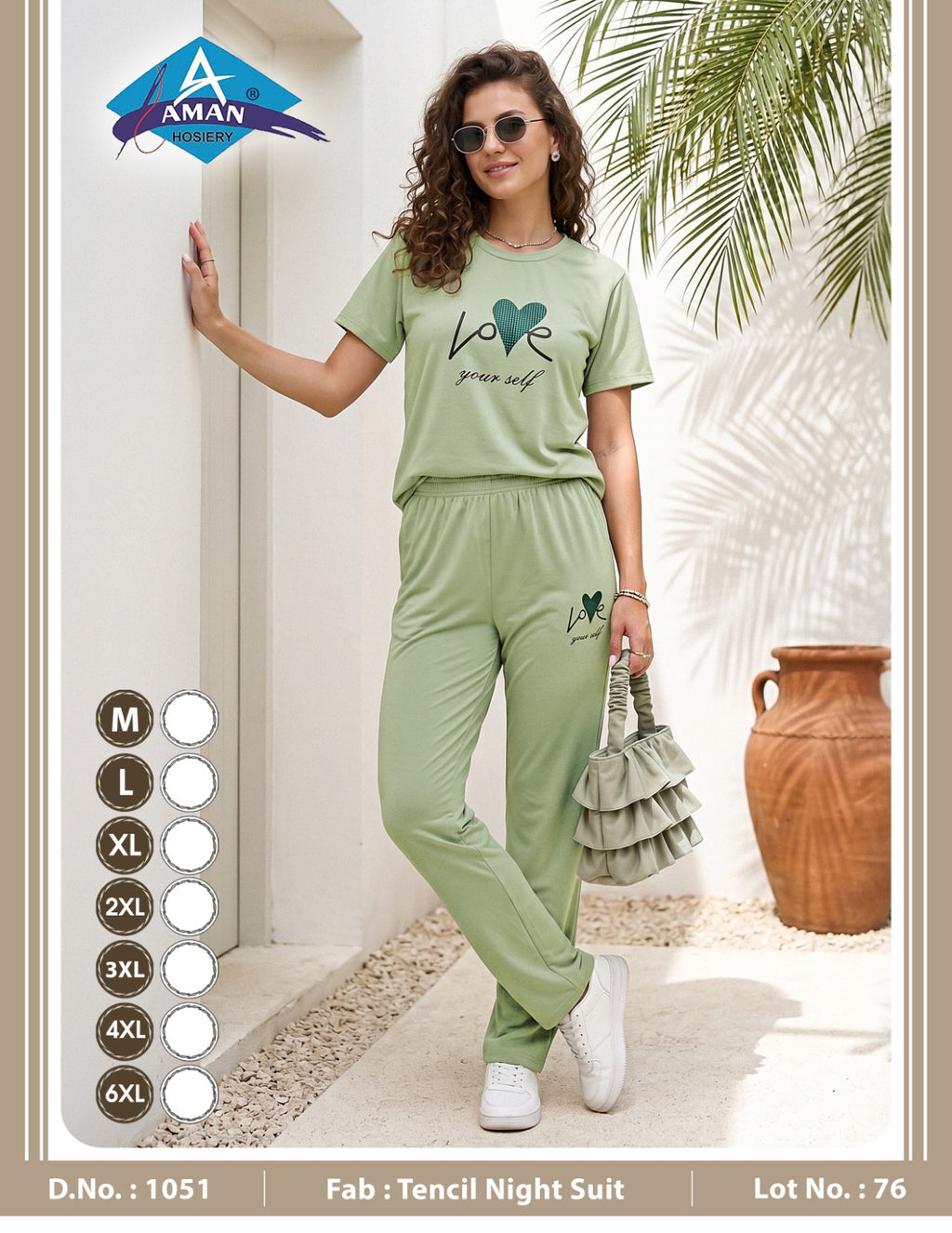 WOMEN TENSIL OVERSIZE NIGHT SHUT