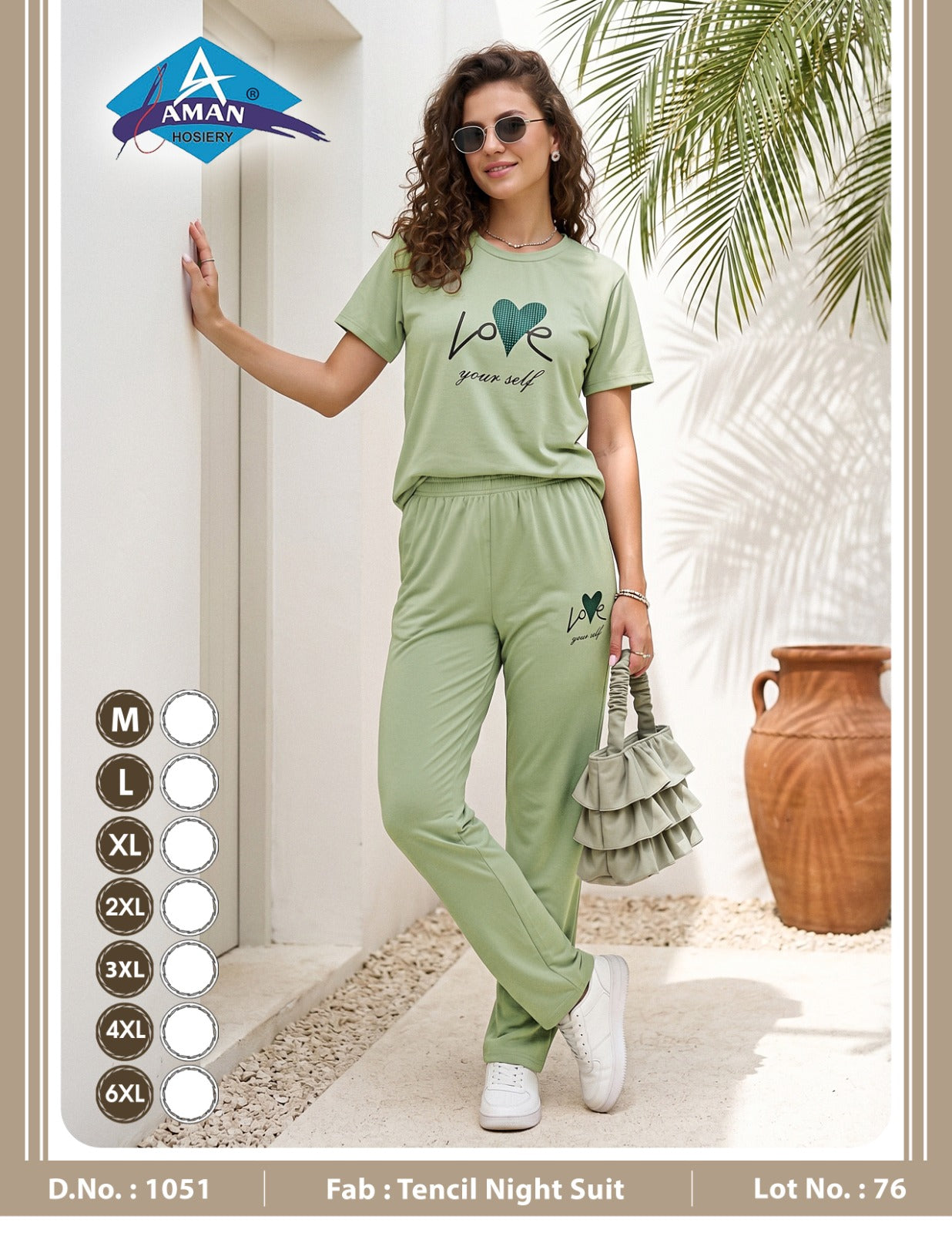 WOMEN TENSIL OVERSIZE NIGHT SHUT