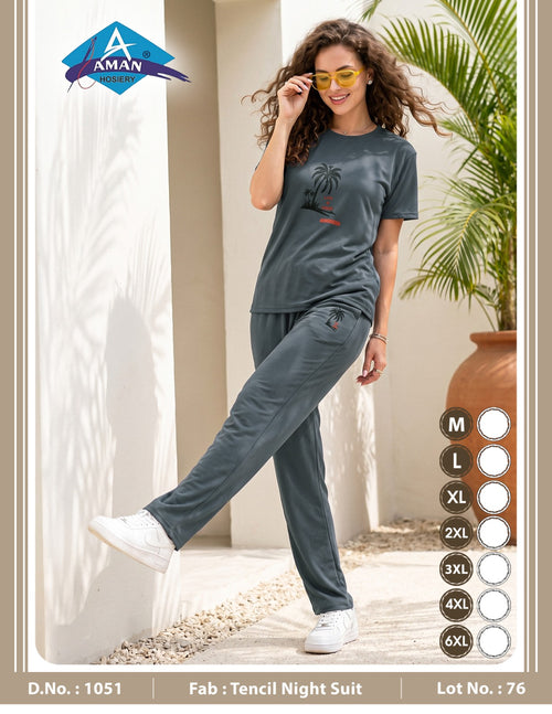 Women Tensil Oversize Night Shut
