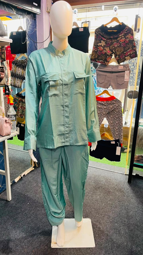 Cargo Style Shirt & Pant Co-Ord Set