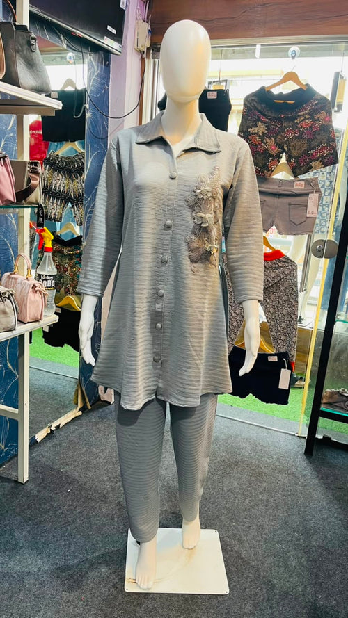 Coller Neck Tunic & Pant Set