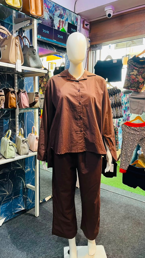 Women Solid Western Co-Ord Set