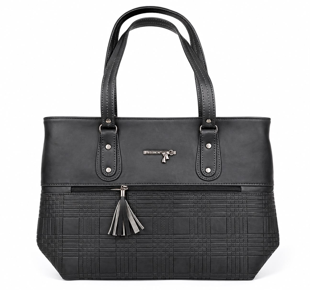 stylish brown ladies tote bag