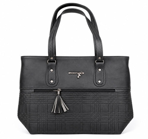 stylish brown ladies tote bag
