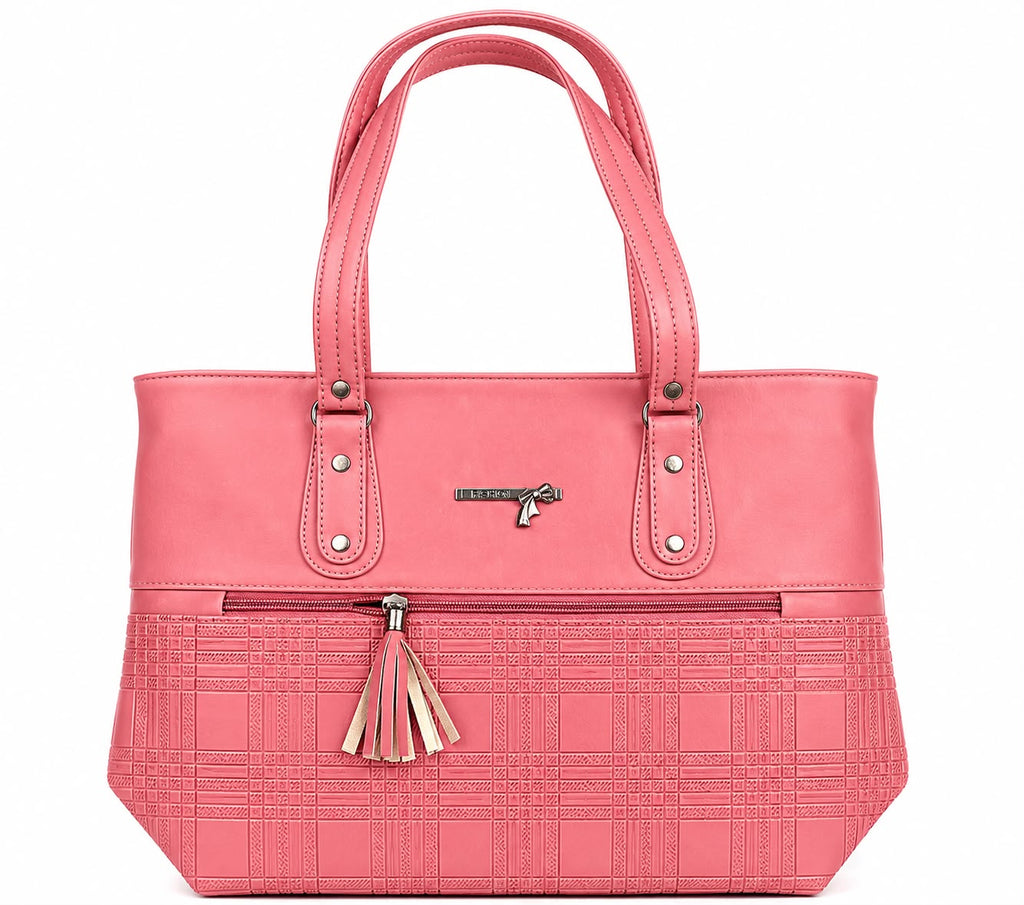 stylish brown ladies tote bag