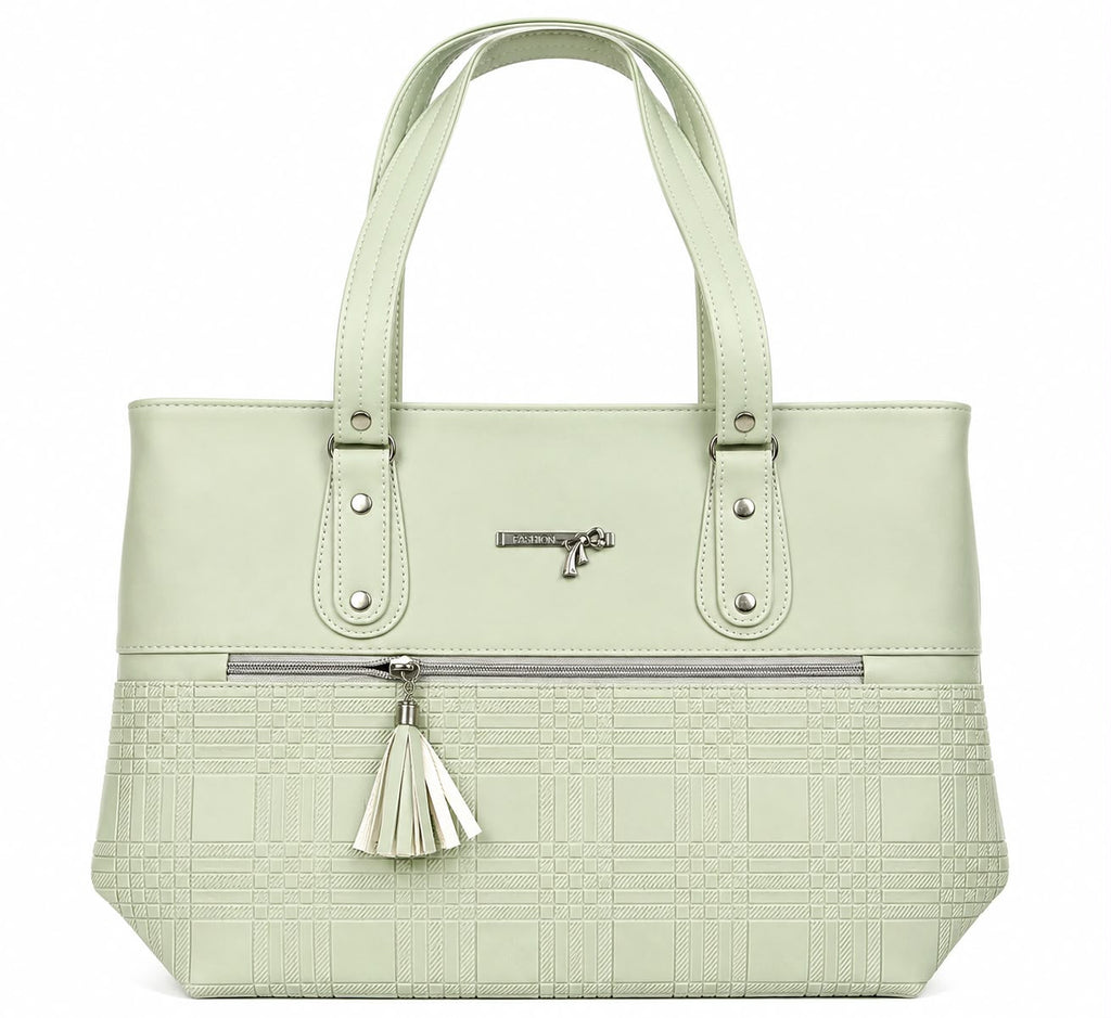 stylish brown ladies tote bag