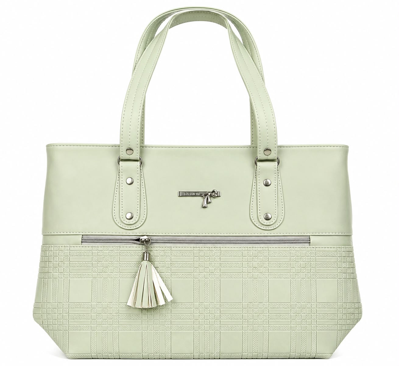 stylish brown ladies tote bag