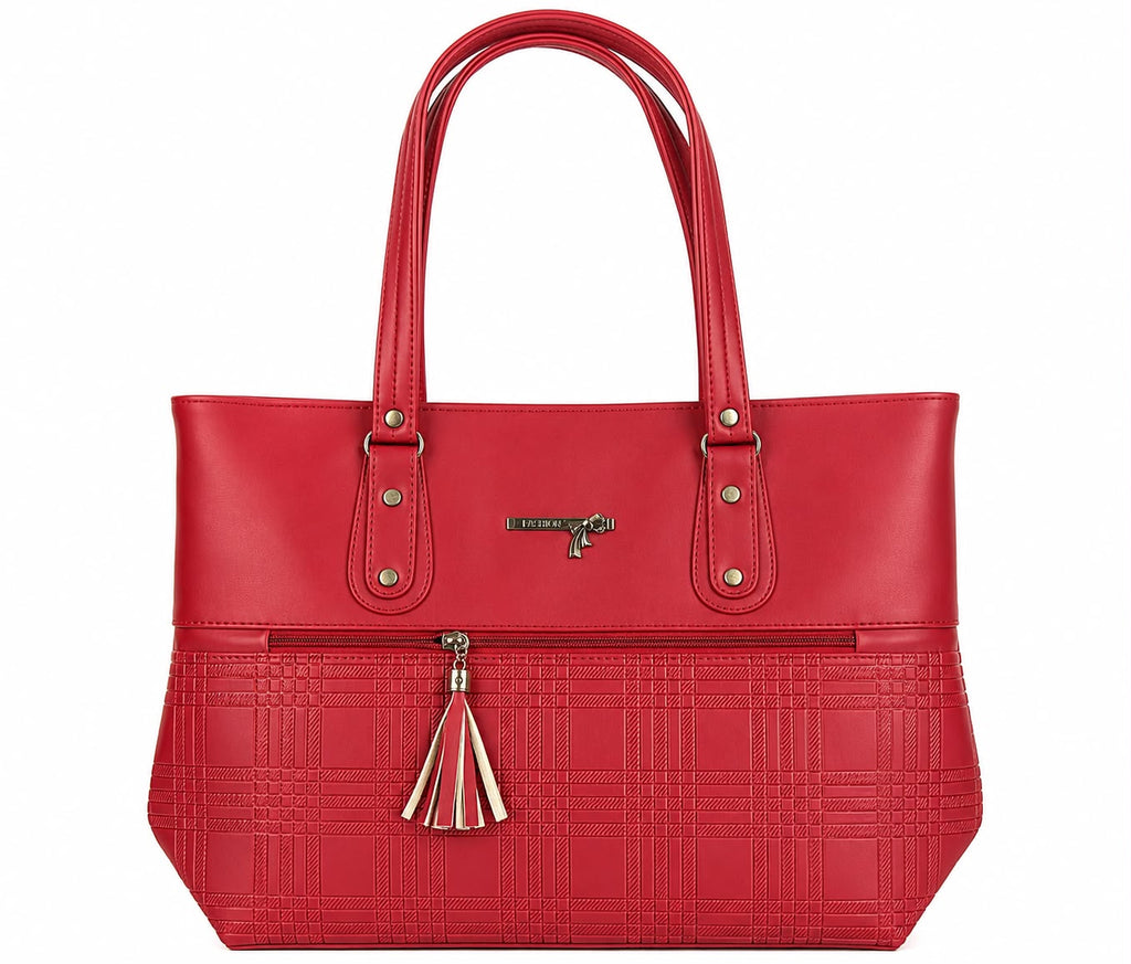 stylish brown ladies tote bag