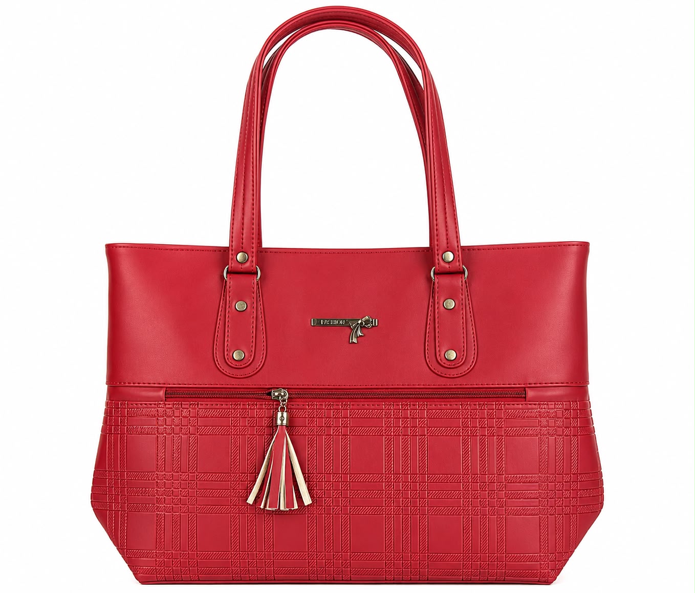 stylish brown ladies tote bag